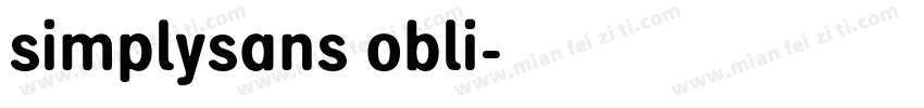 simplysans obli字体转换